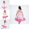 Elegant Super Mario Pink Princess Peach Costume Dress With Crown And Gloves Set