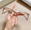 Vintage Gradient Eyeglasses for Nearsightedness  Anti Blue Light Glasses Elegant Female Ultralight Cat Eye Eyewear Frames