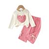 Kids Casual Long-Sleeve Set, Comfortable Daily Wear Outfits