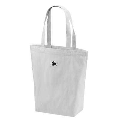 [Sendai Domain "Date Masamune" Equestrian Statue] Tote Bag for Men and Women, Canvas, Medium, Print, Simple, 100% Cotton, 146001m (Light Gray)