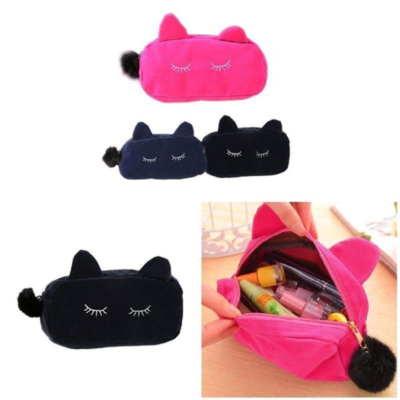 Geantă Mesager Adorabilă Drăguță cu Ciucuri de Pisică Pentru Fete Cu Portofele Mici de Monede și Portofel