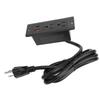 Recessed Power Strip 2 Outlets 1 USB C 1 USB A Ports Fast Charging Desk Outlet with 1.5m Cord for Furniture   12A