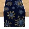 Christmas Table Runner New Style Bells Snowflakes Snowman Santa Claus Printed Tablecloth