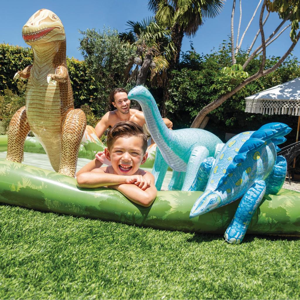 INTEX Jurassic Adventure Play Center Large Pool, 201 x 201 x 36 cm (Official Japanese Product) 56132