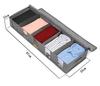 Foldable Under-Bed Storage Box: Dustproof, Transparent, Divided Clothes Organizer