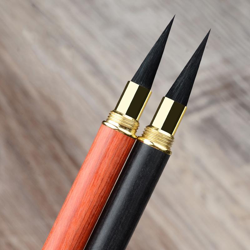 1 Stück Kalligraphie Schreibpinsel Ebenholz Sandelholz Hakenlinie Stift Kalligraphie Anfänger Kunst Professioneller Malpinsel