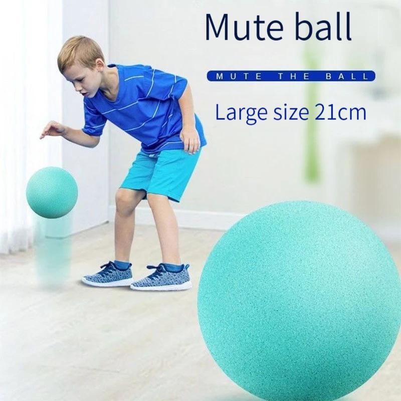 18/21cm Stiller Ball Baby Basketball Hohe Dichte Weicher Elastischer Ball Kinder Indoor Sport Geräuschreduzierender Ball Entwicklungsspiele