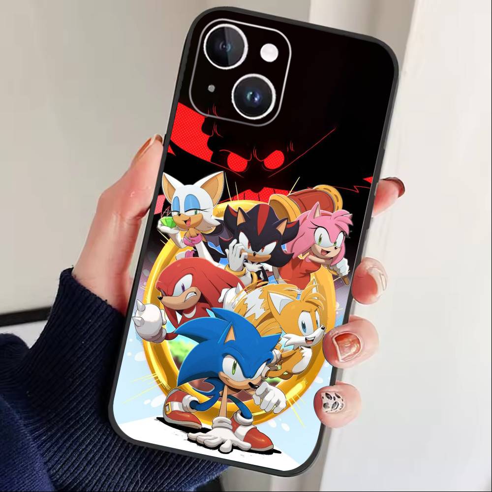 P-Shadow the Hedgehog Phone Case For iPhone 16,15,14,13,12,17,Pro Max,Plus Silicone Black Case