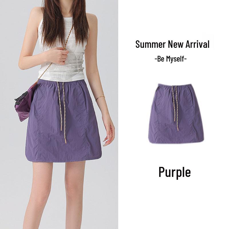 Breathable Women's Summer Sport Skirt-Shorts with Loose Yoga Safety Lining