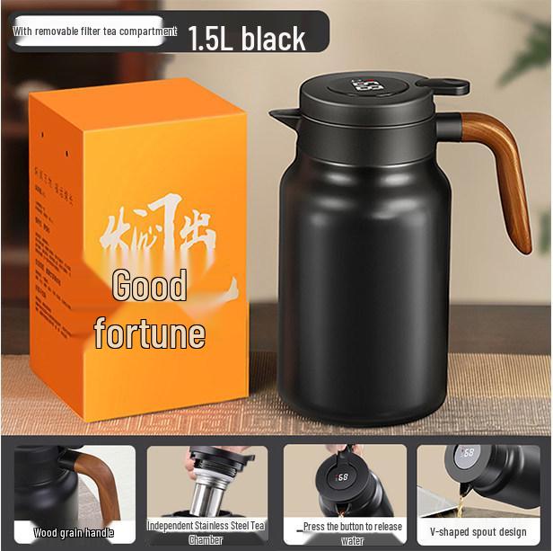 High-Capacity Thermos Flask with Tea Infuser – Long-Lasting Thermal Insulation, Food-Grade, Ideal for Home Use