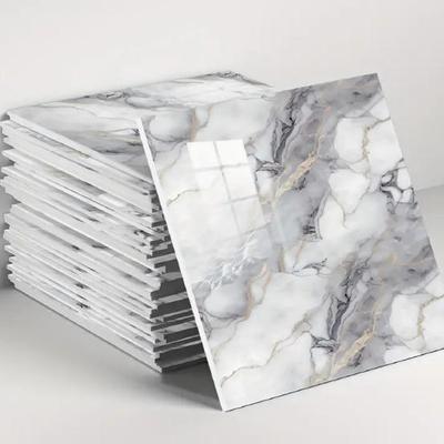 Imitation Tile 3D Wall Stickers: Self-Adhesive, Aluminum-Plastic Panels for Bathroom & Kitchen Renovation.