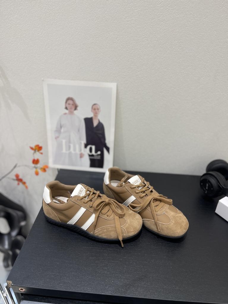 Leather Dexun Shoes 2025 Autumn New Women's Shoes Versatile Casual Sports Shoes Forrest Gump Shoes Mesh Breathable White Shoes