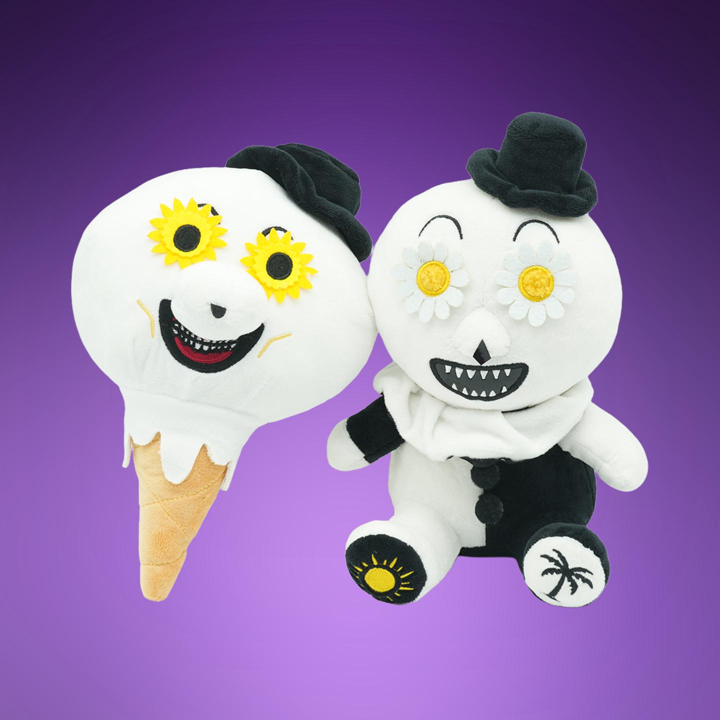 Art Le Clown Peluche Jouet Dessin Animé Clown Glace Poupée Remplie Clown Horreur Jouets Doux Peluche Décoration Halloween Amusante Cadeaux