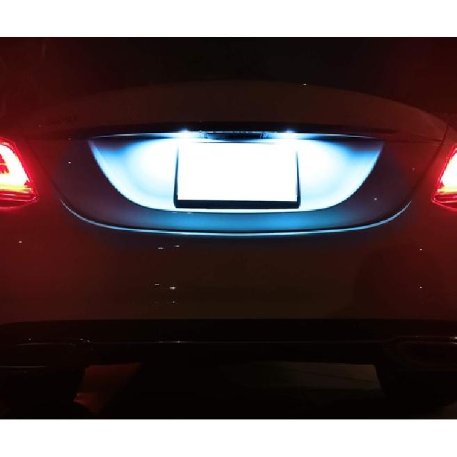 Ice Blue Full LED License Plate Lights For Mercedes C GLS GLK GLA GLC GLE Class