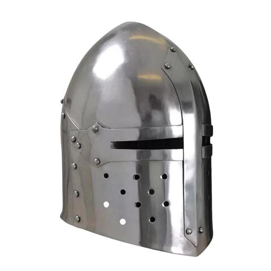 Medieval Knight Crusader Helmet Sugar Loaf Role Play Larp Costume Halloween Item