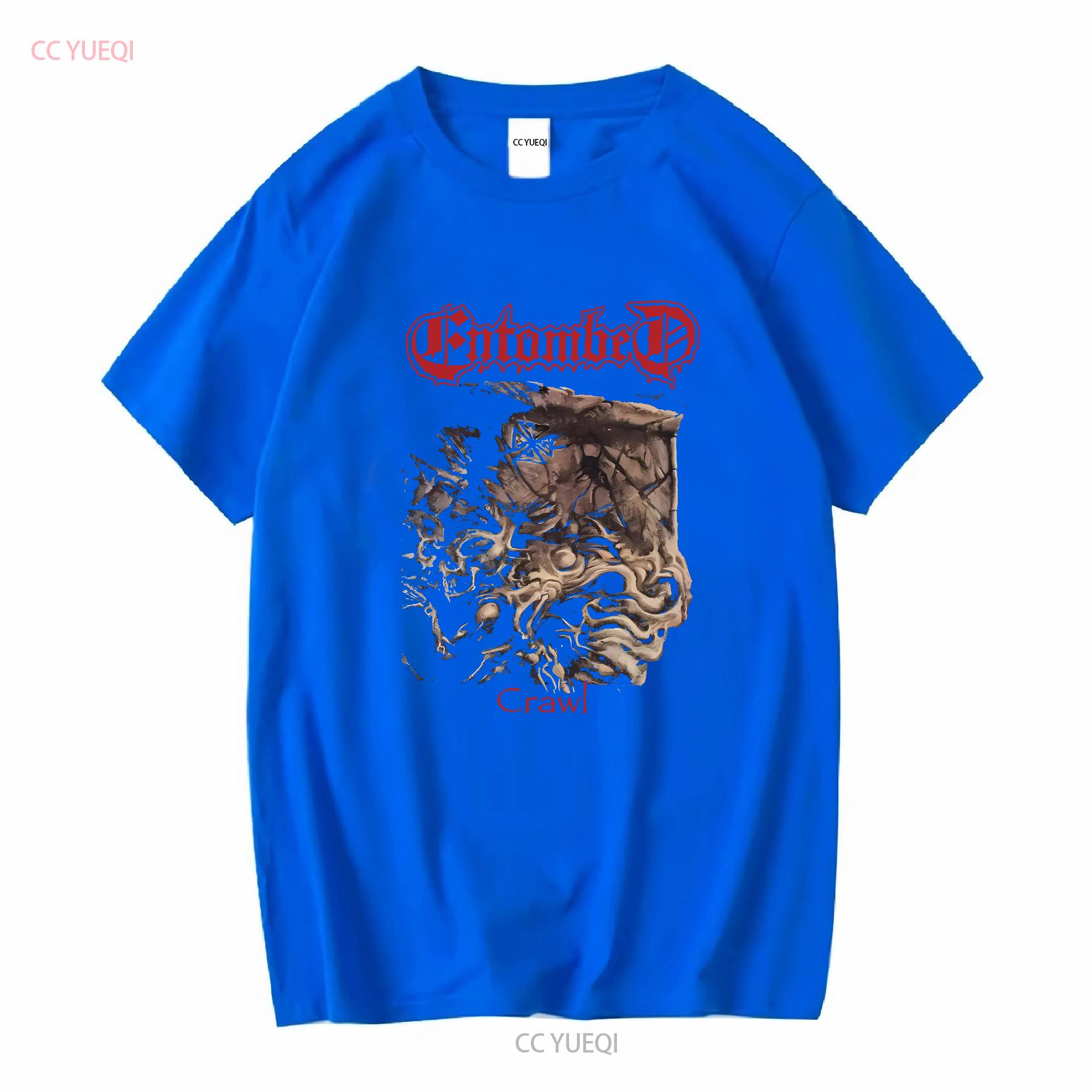 

ENTOMBED CRAWL 1991 T Shirt Cotton Black Men Size S to 5XL NB709 vintage Washed Stretched fashion homme Unisex Casual S