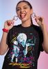 Koszula Unisex Bawełna Oversize Duży Rozmiar Cyberpunk Edgerunners Lucy Anime TManga Waifu