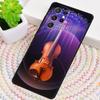 Musical Notes Violin Classical Soft Silicone Phone Case For Samsung Galaxy Note 10 Pro S26 S25 S24 S23 S22 S21 Plus Ultra Cover