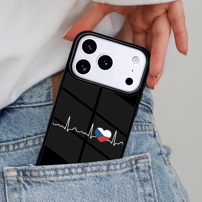 

Czech Republic Flag Phone Case for iPhone 16e 15 14 13 12 17 Pro Max Plus Air 17pro Cover Coque iPhone 12 Pro