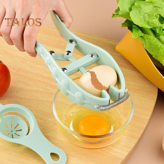 2Pcs/Set Egg Cracking Tool Compact Baking Rustproof Useful Fish Shaped Egg Opener Kitchen Tools