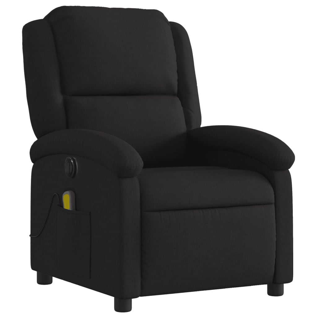 Vidaxl Foldable Massage Armchair, Electric, Black, Fabric