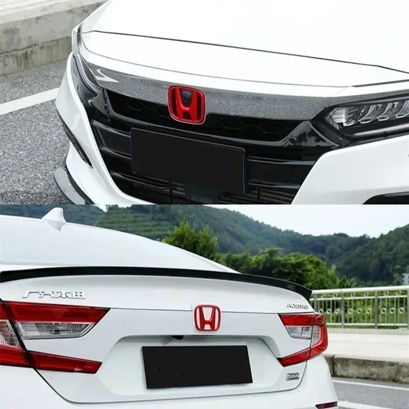 dnbn1 ABS Cars Logo Front Grille Rear Trunk Emblem for Honda Accord Civic Type-R CRV HRV FIT Jazz Steering Wheel Stickers Accessories