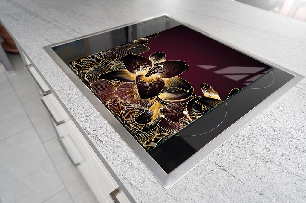 SZKLANA DESKA DO KROJENIA 45x52 ORCHIDEE