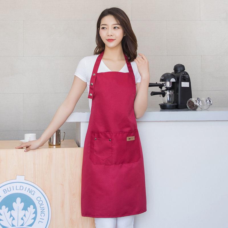 Unisex Waterproof Oilproof Kitchen Apron with Logo Print