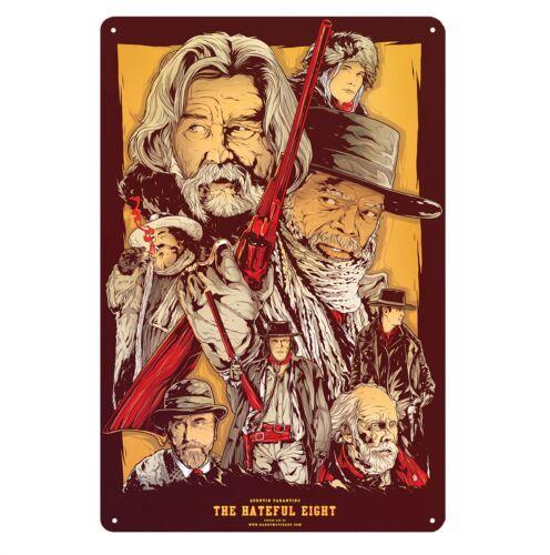 The Hateful Eight Quentin Tarantino Movie Metal Poster Tin Sign xcmAluminum 20x30cm（7.8x11.8inch）