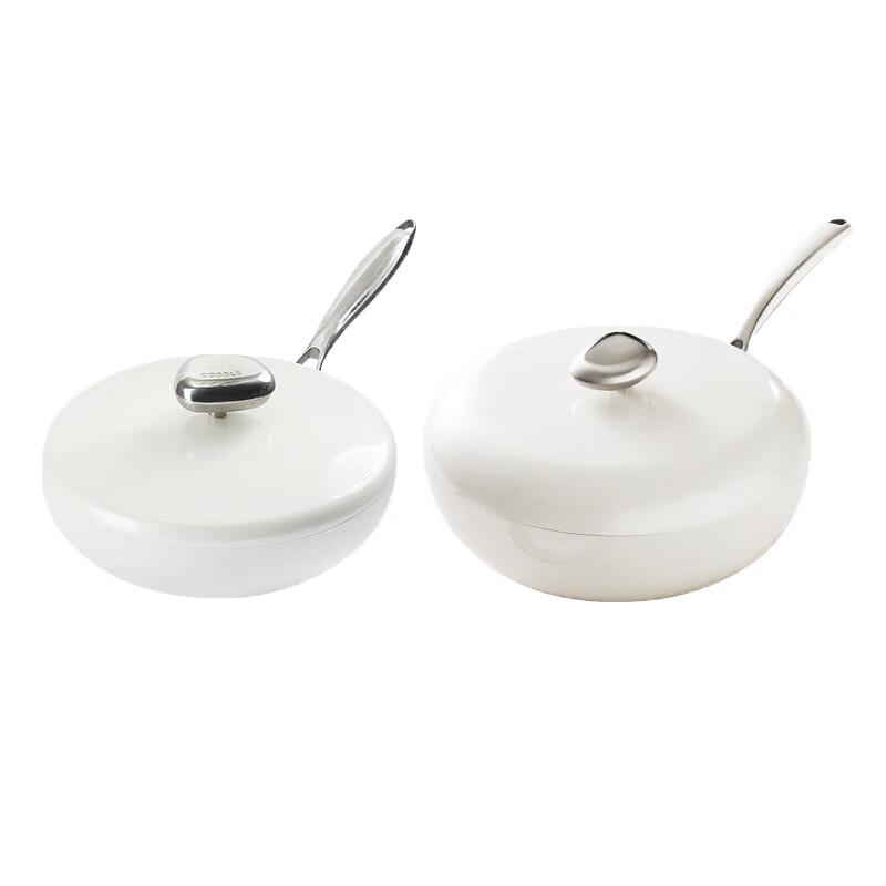 VELOSAN Pebble Non-Stick Wok and Frying Pan Set