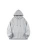 Unisex Comfortable Loose Fit Solid Color Hooded Sweatshirt