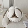 Nordic Style Plush Cushion With Piping For Living Room Decor And Bedside Use