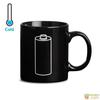 Mug - batterie - changement de couleur - noir - plastique - design contemporain