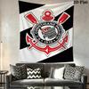 Corinthians Paulista Wandteppich Ästhetisches Wandbehang Gedruckter Stoffdecke Dekorative Wandteppiche für Schlafzimmer Wohnzimmer Heimdekoration