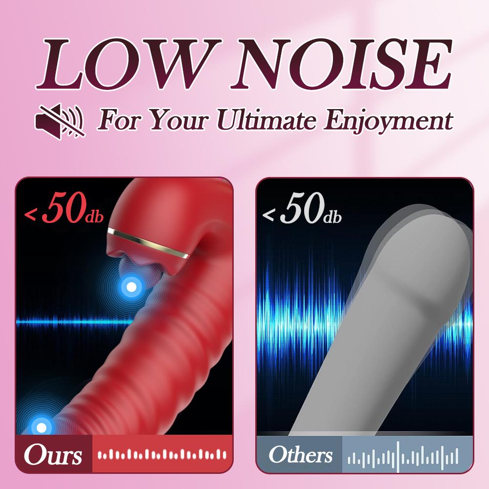Powerful Thrusting Vibrator Female Clitoris Sucker Vacuum Stimulator Tongue Licking Dildo Adult Supplies Vibro Sex Toy for Women