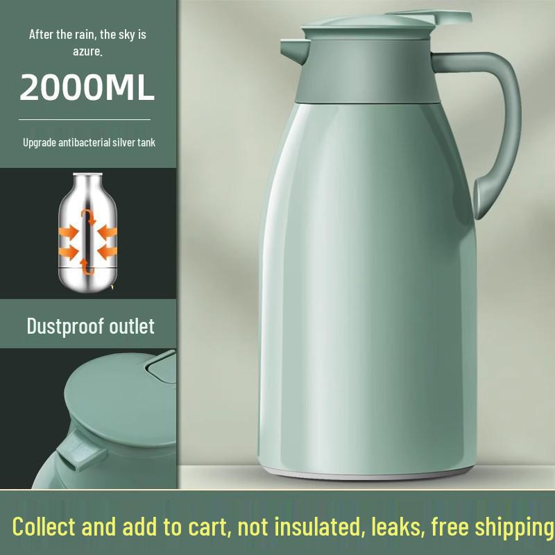 Large-Capacity Insulated Thermos for Home, Students, and Tea Brewing 800ml~2000ml