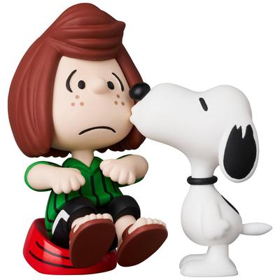 Medicom Toy UDF Ultra Detail Figure 827 PEANUTS SERIES 17 PEPPERMINT PATTY Approximately 75mm Fully Assembled Figure No. & SNOOPY, Tall, Non-scale,