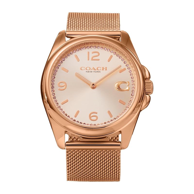 

[coach] watch Watch GREYSON pink gold dial quartz Daily life waterproof mineral glass 36mm 14504143 ladies gold [product]