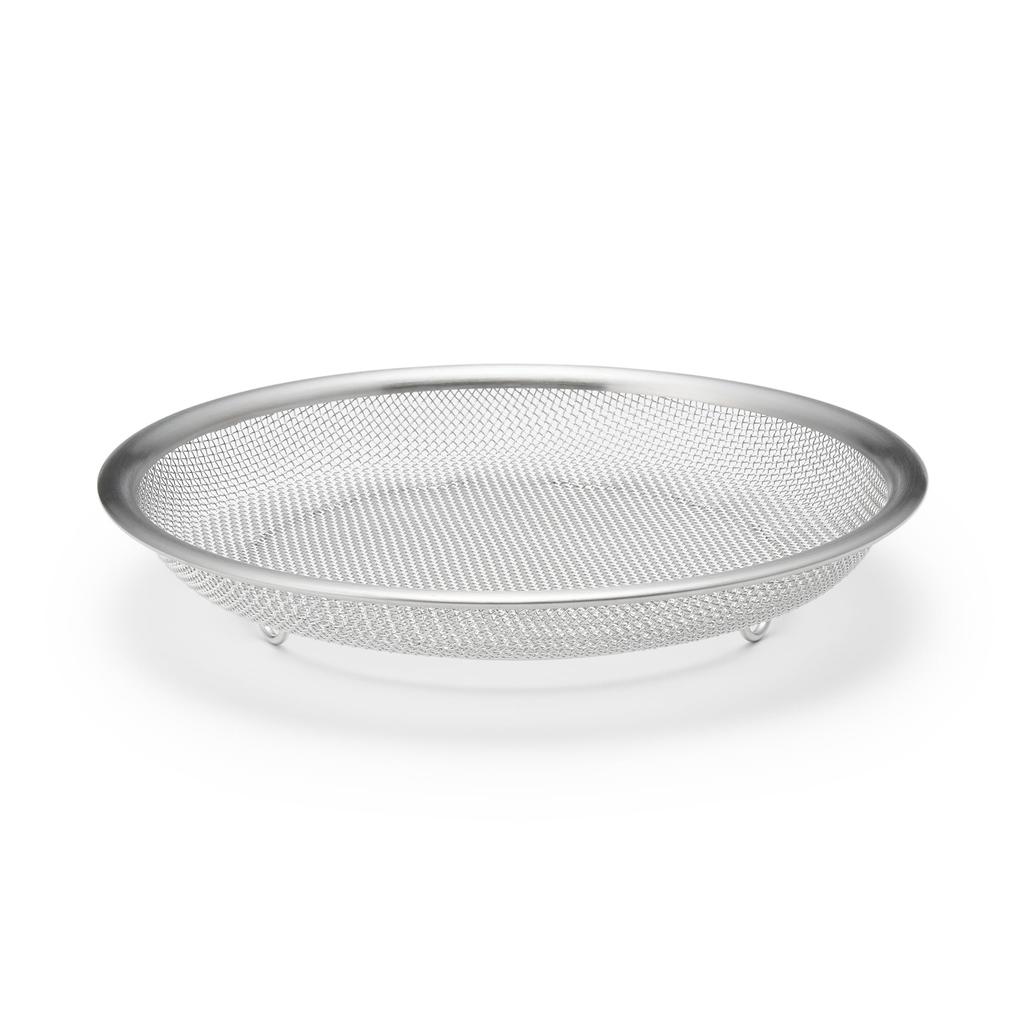 MUJI Stainless Steel Flat Colander, M, Approx. Diameter 19.5 X