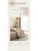 European Style Retro Crinkled Gauze Linen Button-Up Set - Machine Washable, Ideal for Naked Sleep with Fitted Sheet.