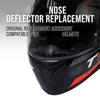 ABS Helmet Nose Guard Replacement Insert for Nose Area Wind Deflection, Daily Commute Comfort, and Short Trip Helmet Interior Service