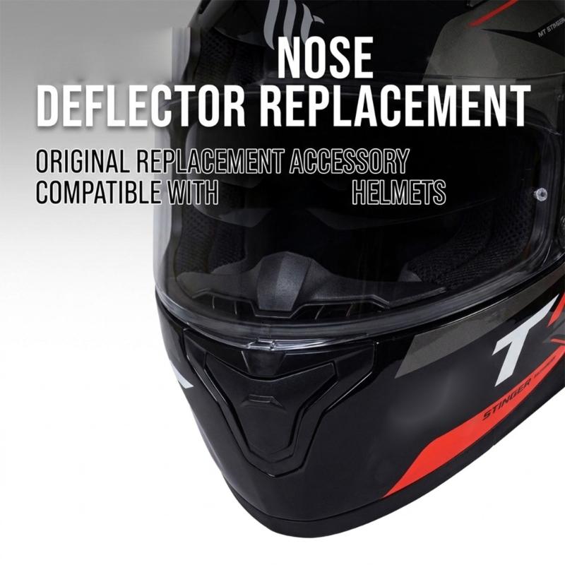 ABS Helmet Nose Guard Replacement Insert for Nose Area Wind Deflection, Daily Commute Comfort, and Short Trip Helmet Interior Service