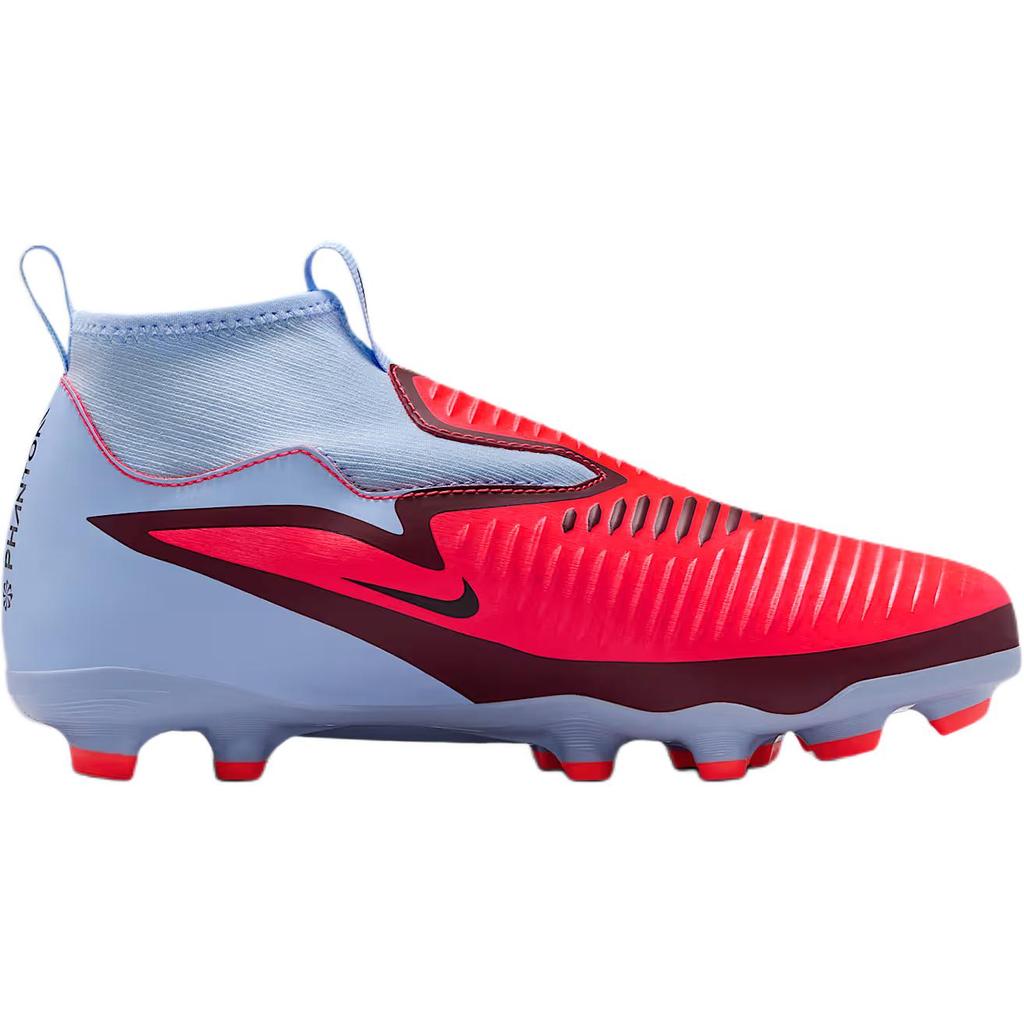 Nike Phantom 6 High Academy GS MG Royal Tint Black Kids Cleats Blue Bright-Crimson HQ2042-400