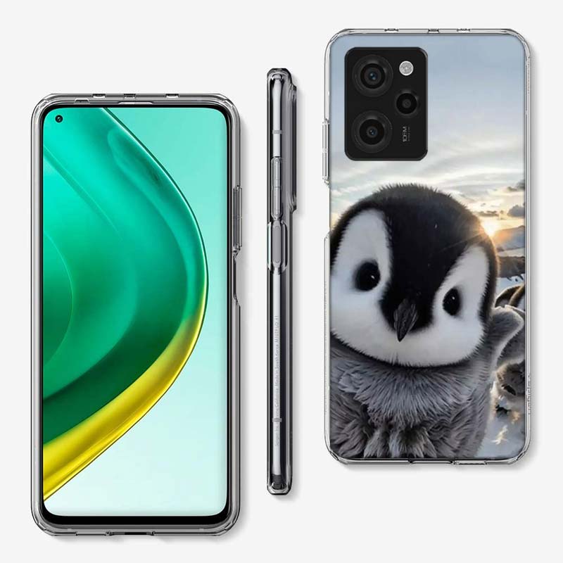 Penguin Baby Healing Cover Phone Case For Xiaomi Poco M8 M7 M6 M4 M3 X7 X6 X4 Pro F7 Ultra M5S Mi 14 14T 15 15T 12T 10T Pro 12S