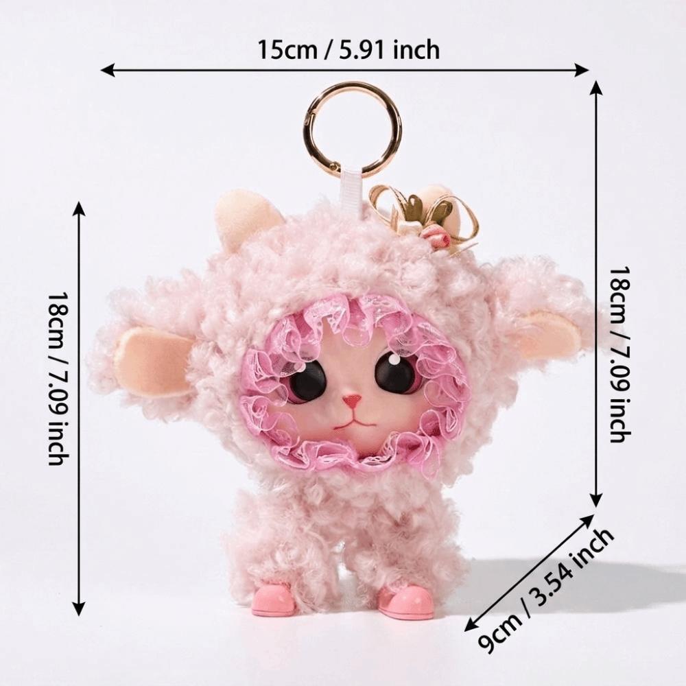 Smooth Vinyl Hanging Ornament Soft Plush Mini Plush Pendant Gentle Vinyl Doll Keychain  Girls Gift