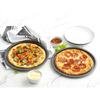 1pc Round Pizza Pan 6/8/9/10Inch Microwave Oven Pan Chip Tray Dish Carbon Steel Non-stick Mold Baking Tool Kitchen Supplies TMZ