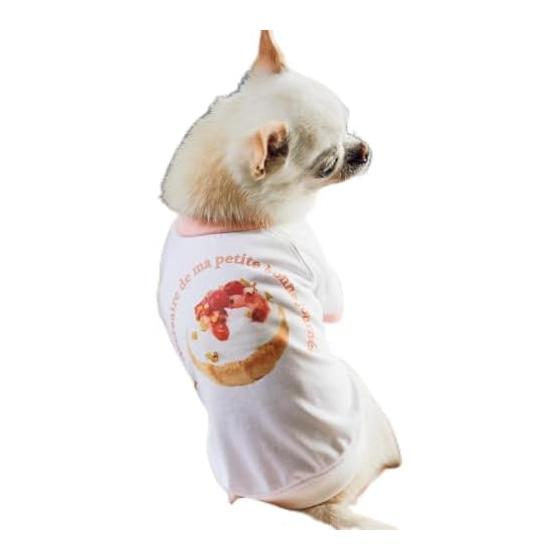 [Rope Picnic Passage] comif x ROPE  PICNIC [DOG] Birthday Mini Tart T-shirt Pink (63) L