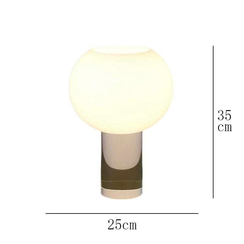 Nordic Modern Glass Table Lamp - Creative, Stylish Lighting for Living Room, Bedroom, Hotel, or Model Room