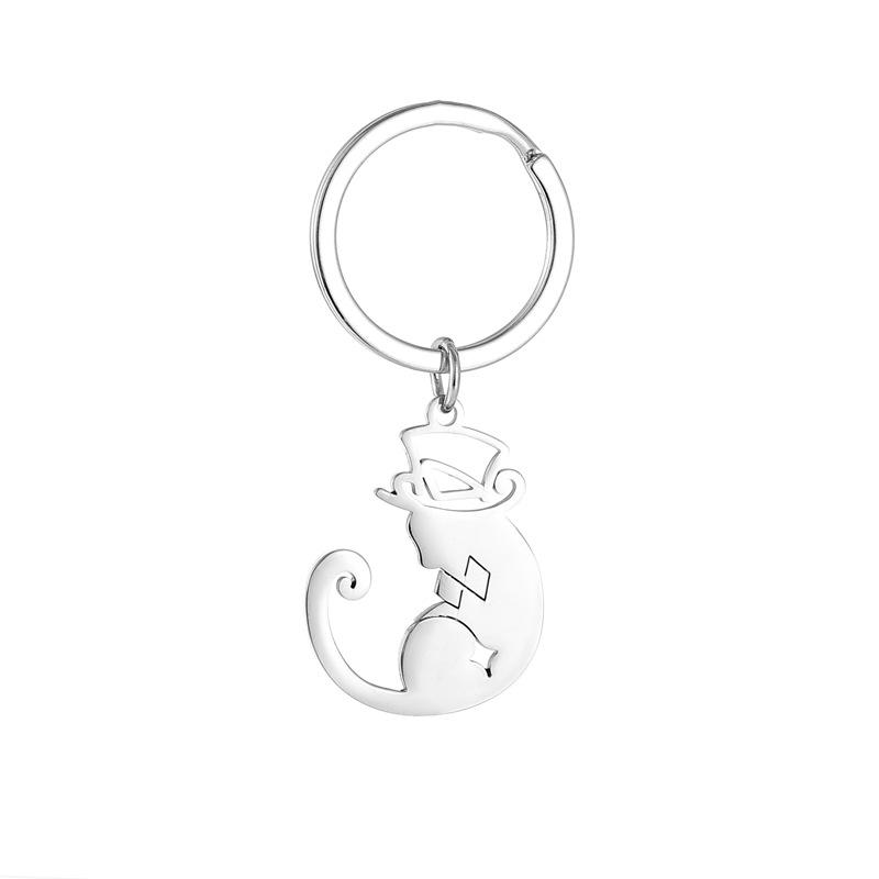 

Magician Stainless Steel Keychain Cartoon Magic Design Fashion Game Keyring Practical Creative Party Gift