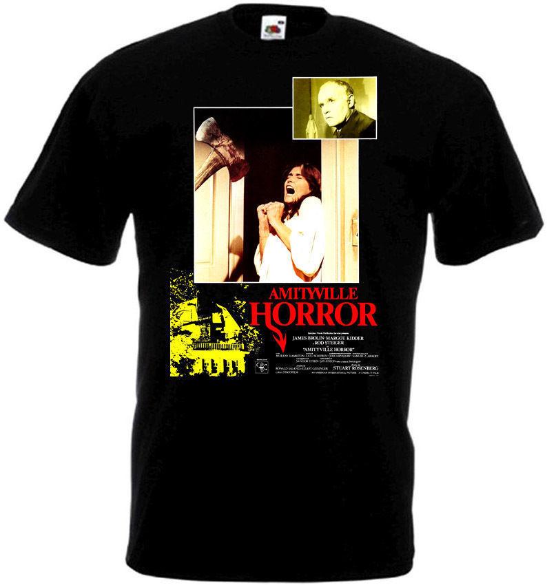 26 The Amityville Horror V5 T Shirt Black Movie Poster All Sizes S-5XL Unisex T-Shirt